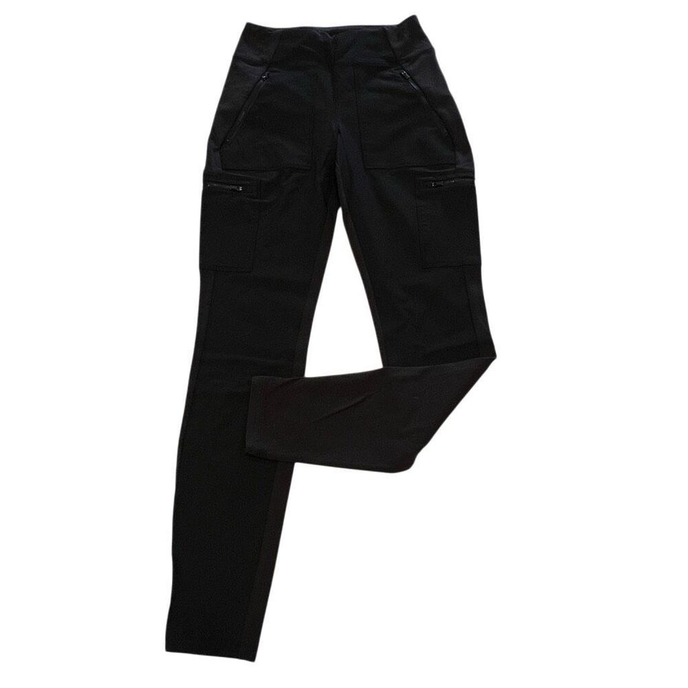 Athleta Women's Headlands Hybrid High Rise Cargo Leggings Black Size 2
